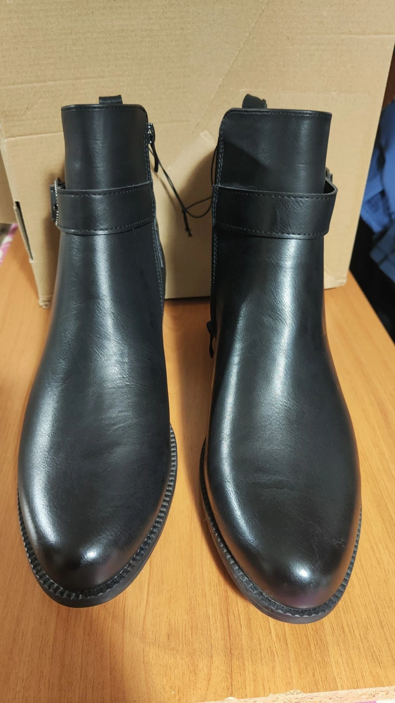 Botines planos cor preto tamanho 42 – photo 2